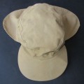 Old Military Khaki Neck Flap Cap