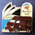 2000 Sydney Olympic Games UPS Delivery Van Lapel Pin Badge