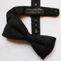 Christian Dior Black Designer Bow Tie