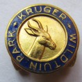 Old Kruger Park Wildtuin Metal Buttonhole Badge