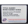 Barney: More Barney Songs - VHS Video Tape (2002)