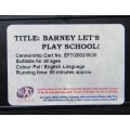 Barney: Let`s Play School! - Children`s VHS Video Tape (2002)