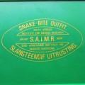 Old SA Institute for Medical Research Anti Snake Bite Outfit Kit Case