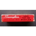 Vintage Swingline Made in USA Tot 50 Staples Box