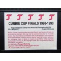 1980 - 1990 Currie Cup Finals - Rugby VHS Video Tape