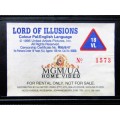 Lord of Illusions - Clive Barker - Horror Movie VHS Tape (1995)