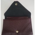 Vintage Ostrich Leather Clutch Bag