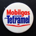 Old Mobilgas Tetramel Oil Lapel Pin Badge