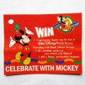 1998 Mickey Mouse Birthday Walt Disney Competition Ticket