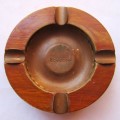 Old Rhodesia Copper and Wood Ashtray