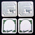 4 Old Beer Coasters from Germany