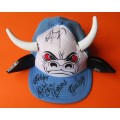 Old Signed Blue Bulls Rugby Cap with Horns
