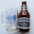 Old Ohlsson`s Lager Beer Mug and 340ml Beer Bottle