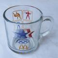 1984 Los Angeles Olympic Games McDonalds Glass Mug