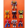 Lot of 7 Transformers Robot Action Figures