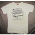 White Budweiser Beer T-Shirt