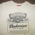 White Budweiser Beer T-Shirt