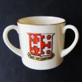 Early 1900`s WH Goss - City of Lichfield Three Handled Cup - Crested China