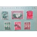 6 Old Southern Rhodesia Stamps
