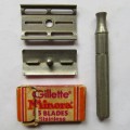 Vintage Gillette Made in England Safety Razor with Case