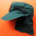 Old SA Boy Scouts Green Neck Flap Cap
