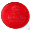 Lot of 4 Richelieu Brandy Hard Plastic Bar Coasters