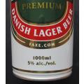 Large Danish Faxe Lager 1000ml Beer Can