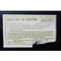 She`s Out of Control - Tony Danza - Movie VHS Tape (1990)