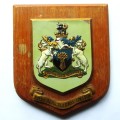 Old British Royal Agricultural College Wall Plaque