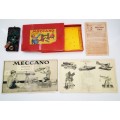 Vintage Meccano Box with Parts and Pamphlets