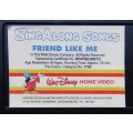 SingAlong Songs - Friend Like Me - Walt Disney VHS Video Tape (1993)