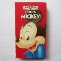 Here`s Mickey! - Walt Disney VHS Video Tape (1990)