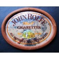 Old John Rolfe Cigarettes Framed Advertising Display