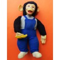Large Vintage Monkey Holding a Banana