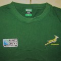 2011 World Cup Springbok Rugby Shirt - XL Size