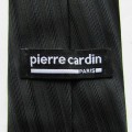 Pierre Cardin Paris Designer Slim Black Neck Tie