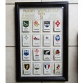 1995 Rugby World Cup Team Card Display Case