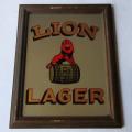 Old Lion Lager Bar Mirror