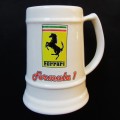 Old Ferrari Formula 1 Beer Mug