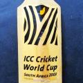 2003 ICC World Cup Signed Mini Cricket Bat