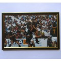 1995 World Cup Final - Springboks vs All Blacks - Rugby Framed Image