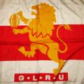 Large Old Golden Lions Rugby Flag