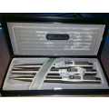 Parker 25 triple set Stainless Steel Black Logo Immaculate