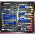 Lyra Acquarelle Aquacolor Wax Crayons - 24 Colours in Metal Box