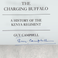 Signed*The Charging Buffalo, a History of the Kenya Regiment. Guy CAMPBELL