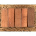 Retro Mid Century unused glazed clay tiles