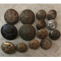 Mixed lot of Military buttons