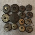 Mixed lot of Military buttons