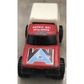 Vintage 1981 Matchbox Mini Pickup Truck Red Aspen Ski Holiday