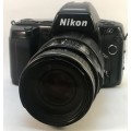 Vintage Nikon N90 35mm SLR Camera with Sigma 70-300mm Not Working